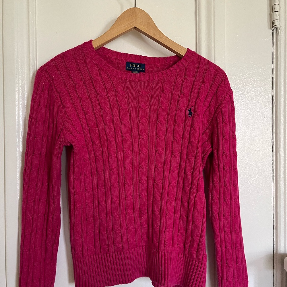 Polo by Ralph Lauren Pink Crew Neck Sweater